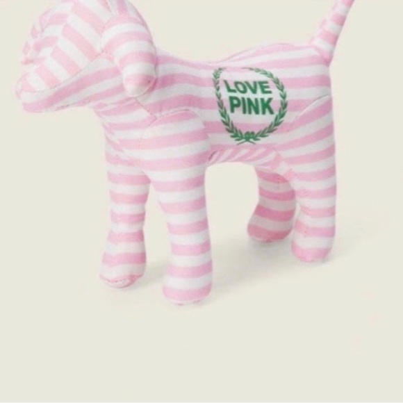 NEW Victoria’s Secret PINK 2022 mini OG dog pink striped NIP HTF - Picture 4 of 5
